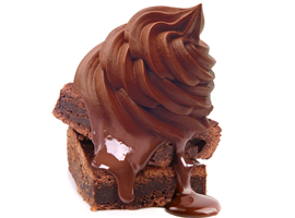 fudge brownie fro yo